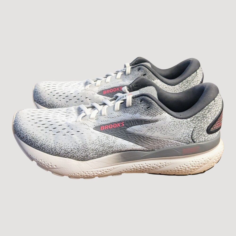 Brooks Women's 8.5 B Ghost 16 Running Shoes Gray Nitrogen Injected 1204071B006